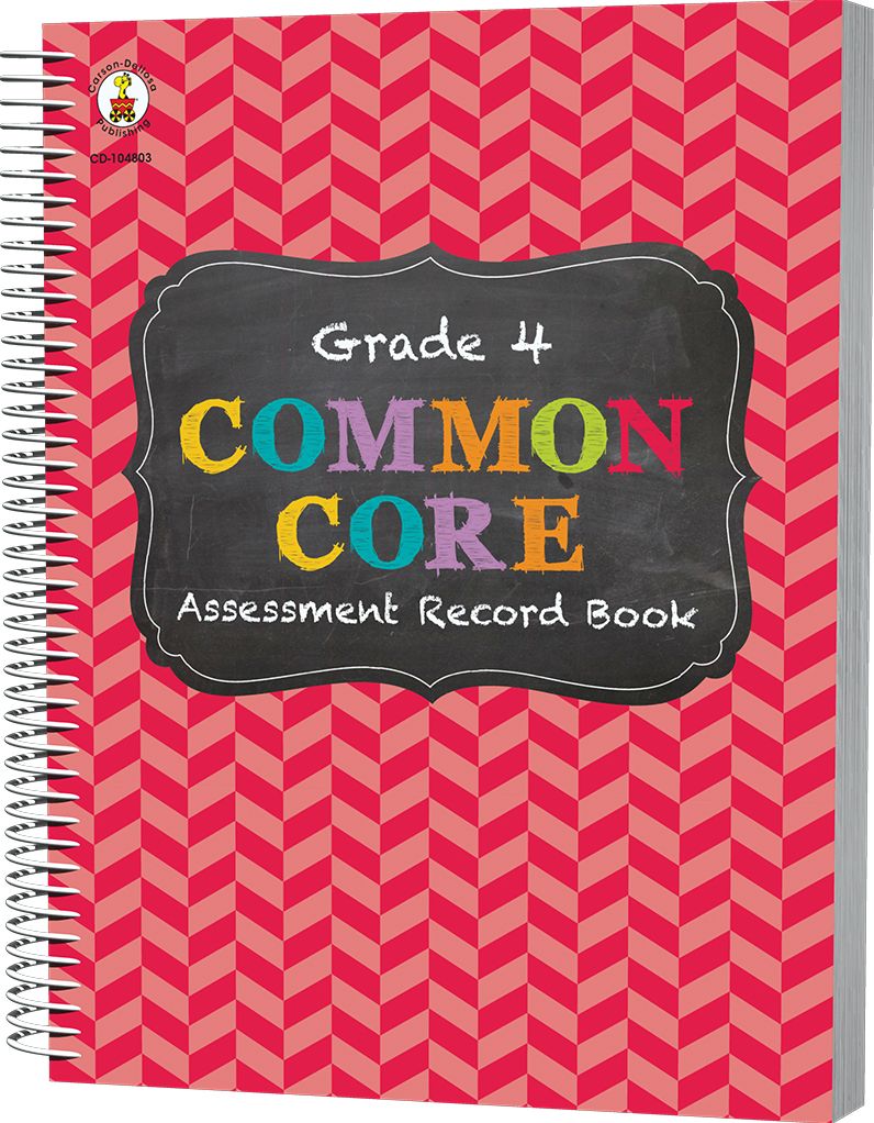Carson Dellosa CD-104803 Gr 4 Common Core Assessment Record