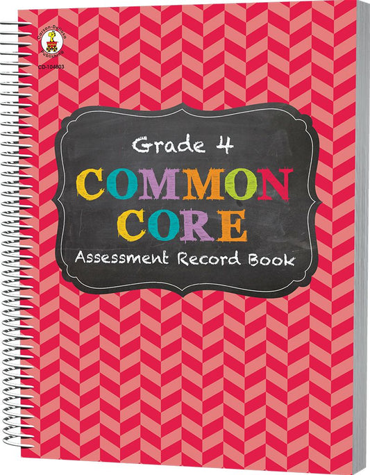 Carson Dellosa CD-104803 Gr 4 Common Core Assessment Record
