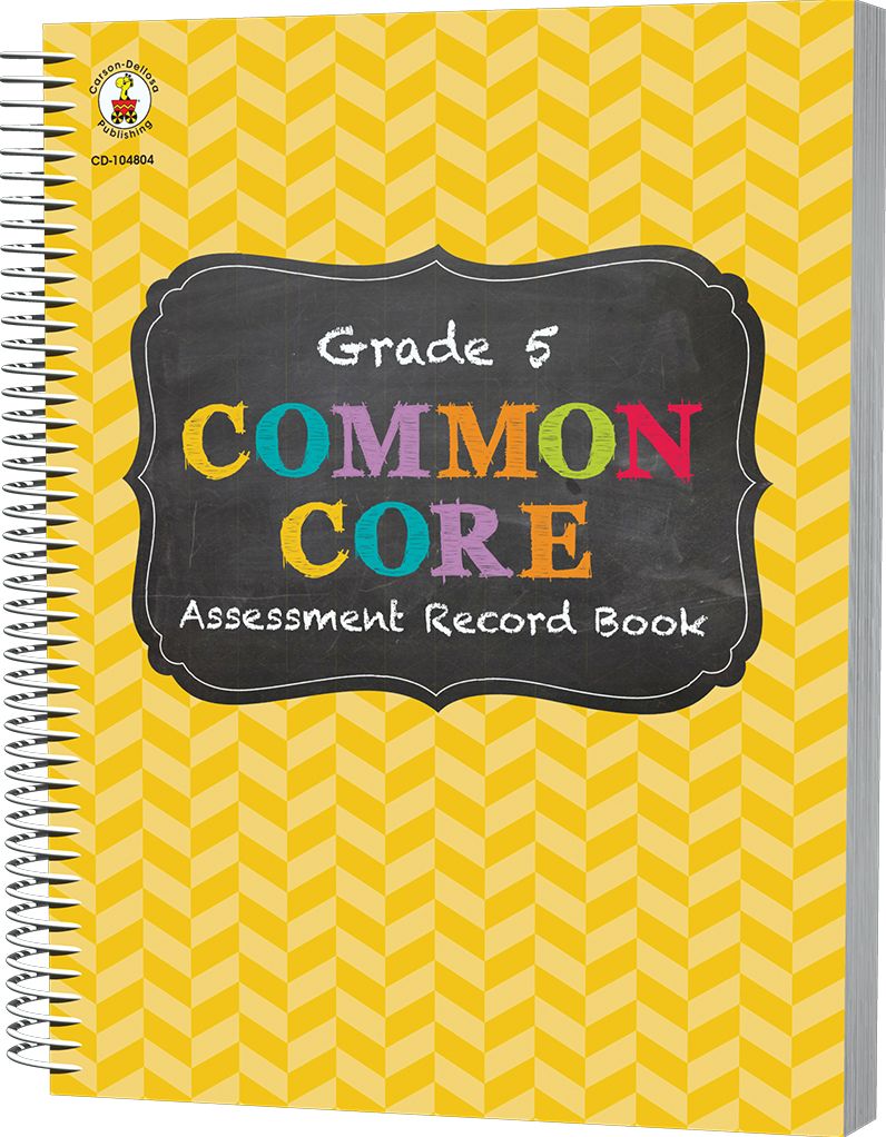 Carson Dellosa CD-104804 Gr 5 Common Core Assessment Record