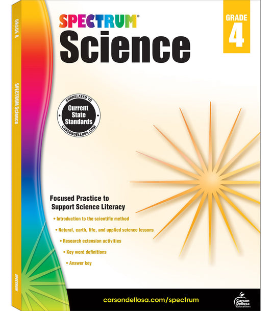 Carson Dellosa CD-704617 Spectrum Science Gr 4
