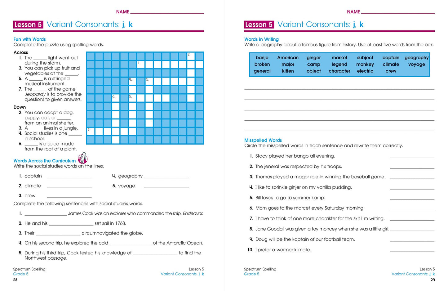 Spectrum Spelling Grade 5