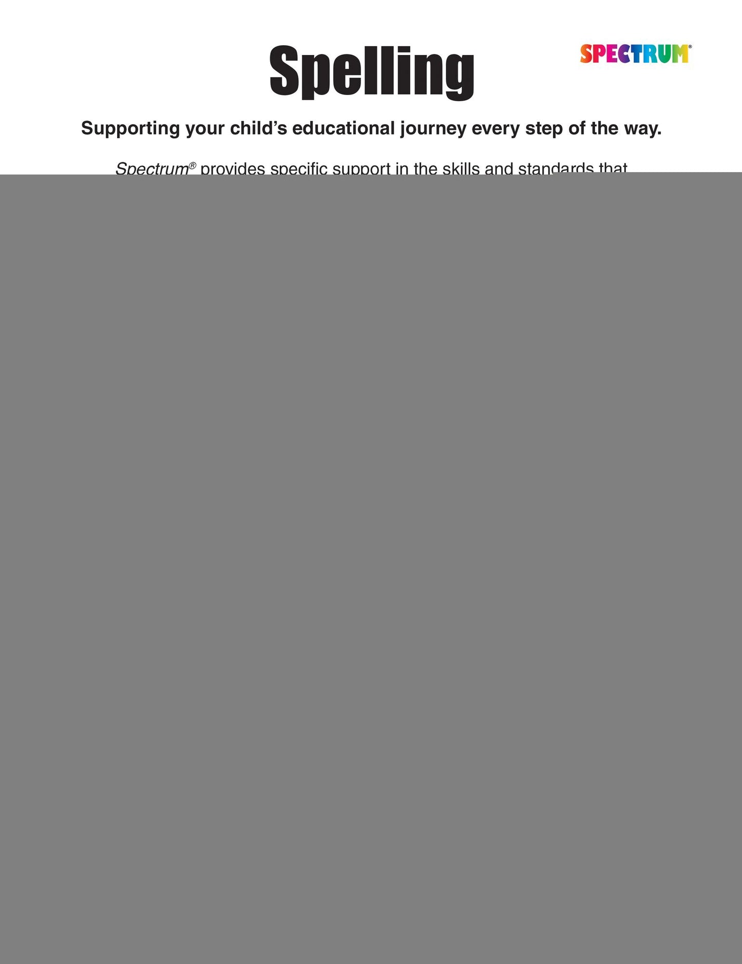 Spectrum Spelling Grade 5