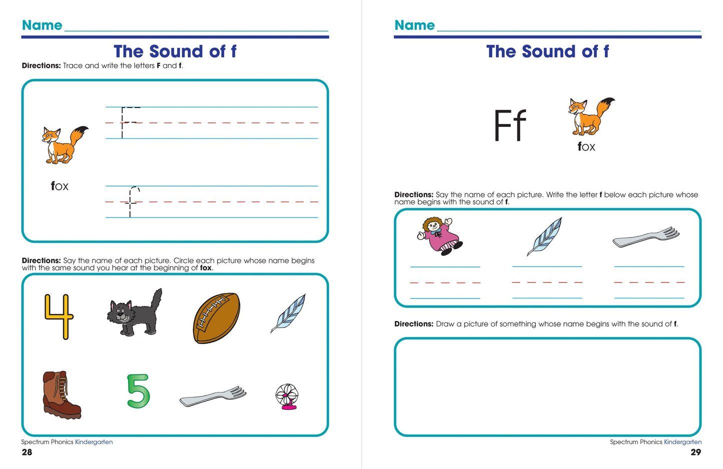 Spectrum Phonics Grade K