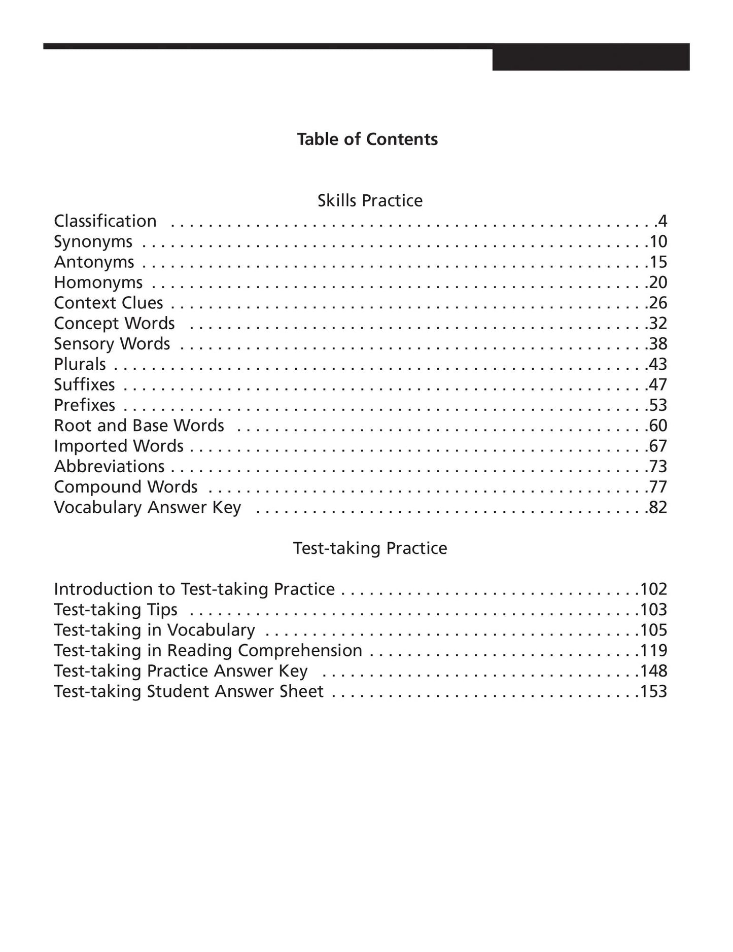 Spectrum Vocabulary Grade 5