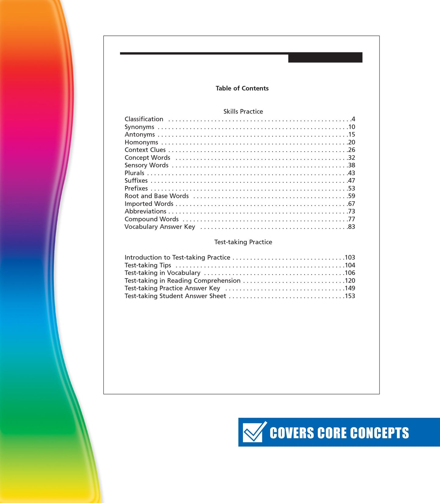 Spectrum Vocabulary Grade 6