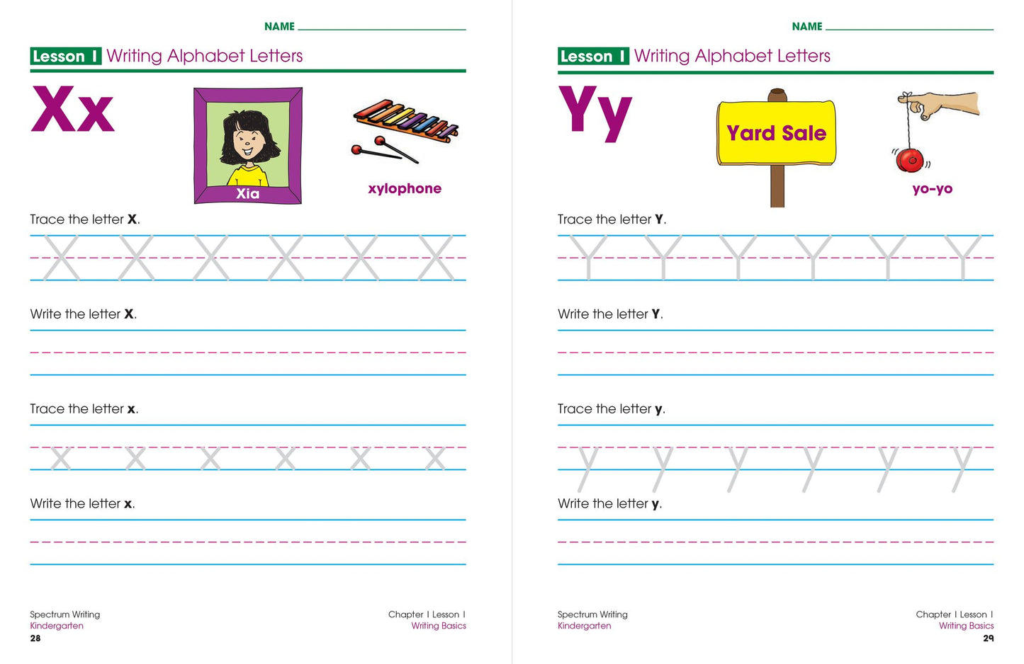 Spectrum Writing Grade K