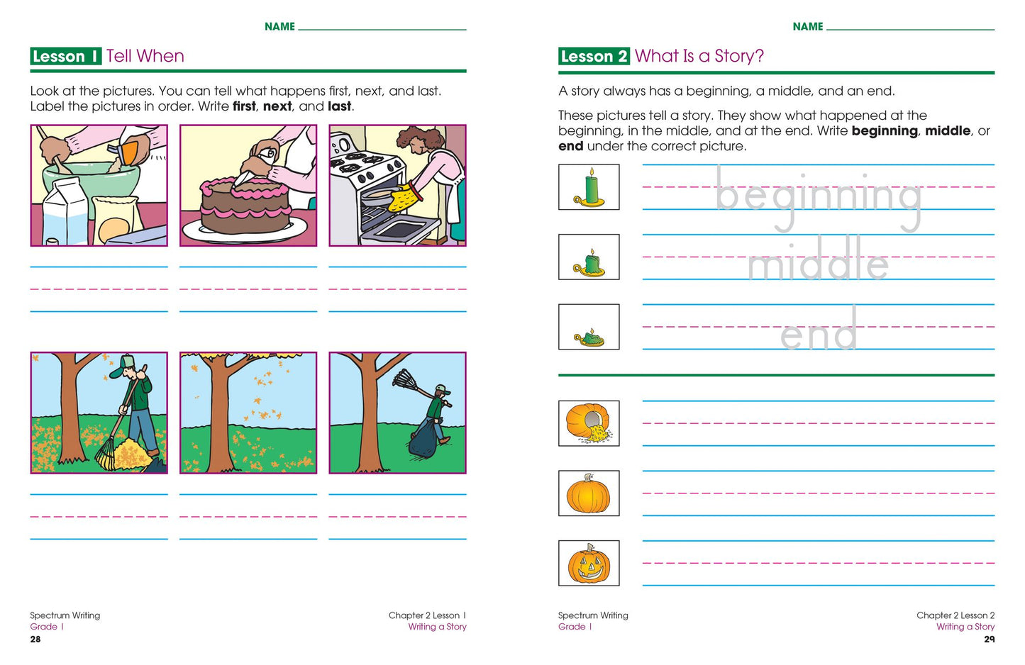 Spectrum Writing, Grade 1