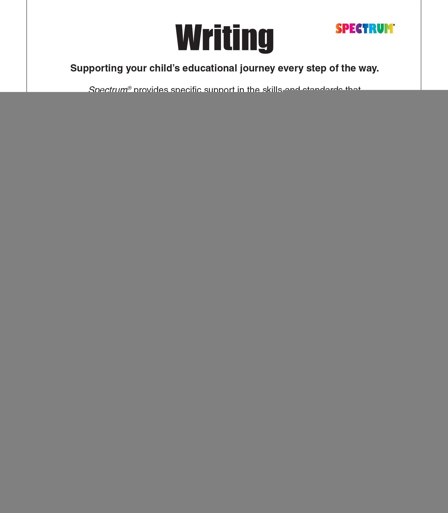 Spectrum Writing Grade 4