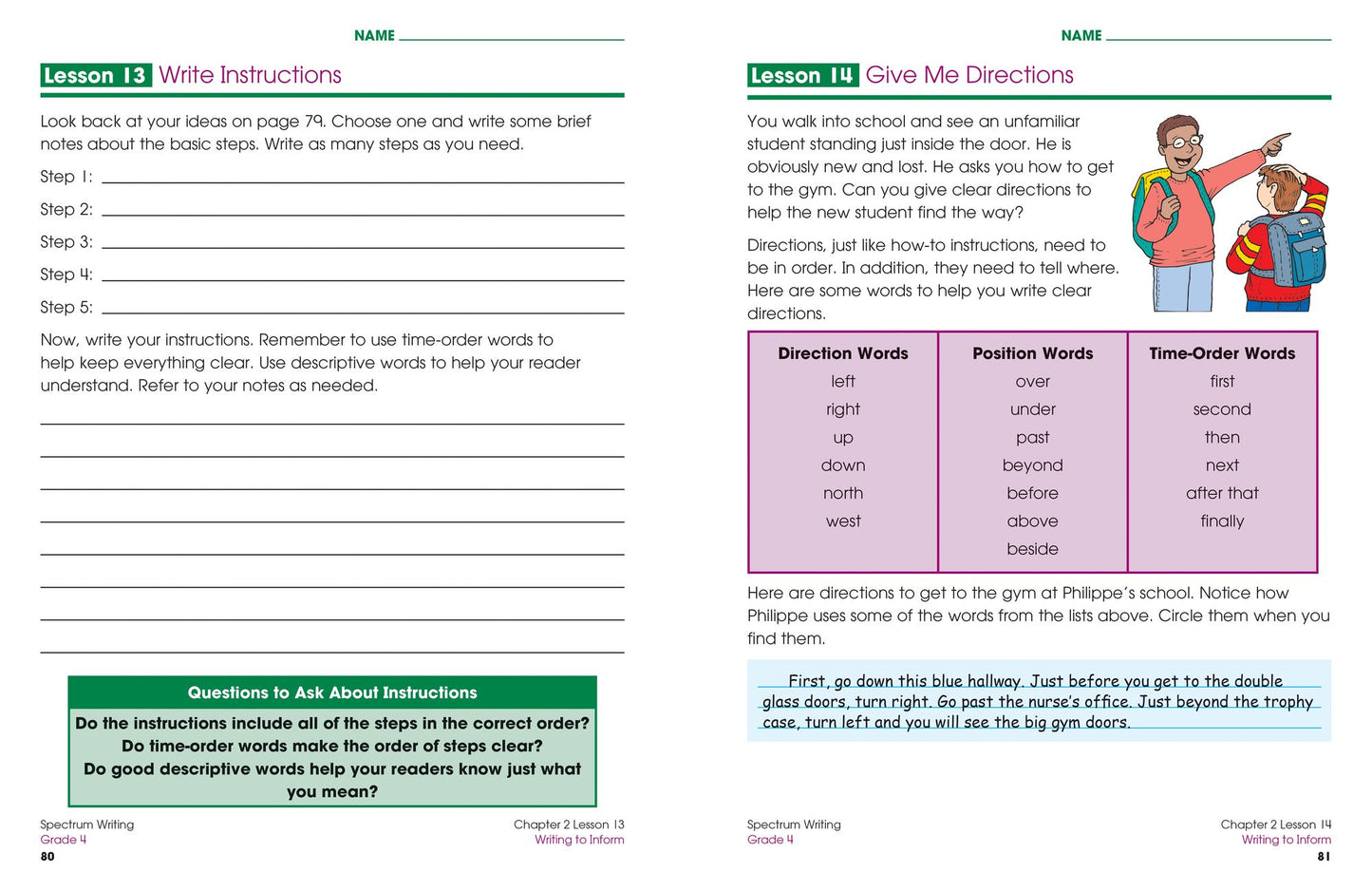 Spectrum Writing Grade 4