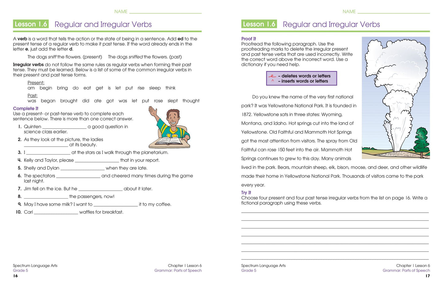 Spectrum Language Arts, Grade 5