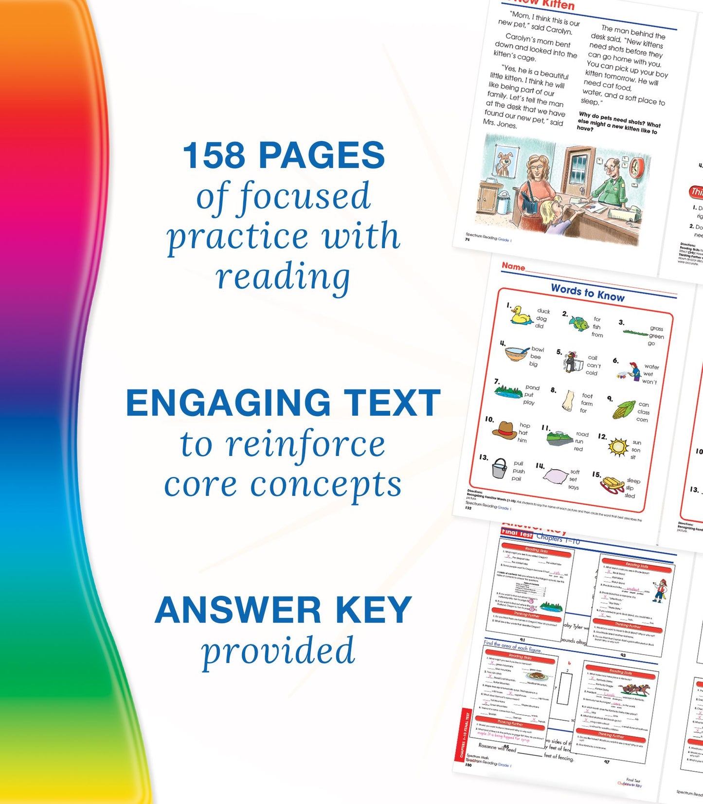 Spectrum Reading Workbook, Grade 1