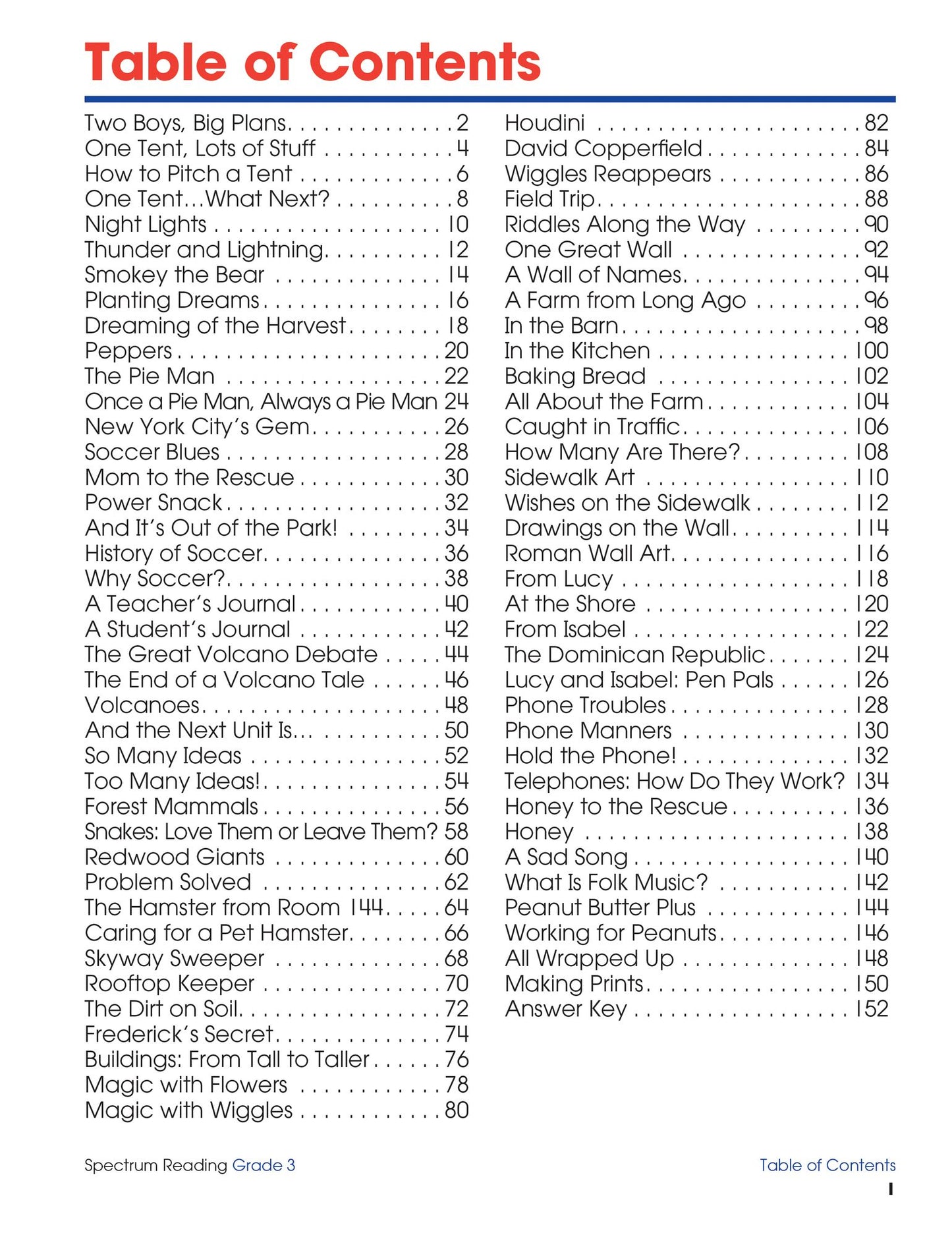 Spectrum Reading Workbook Grade 3