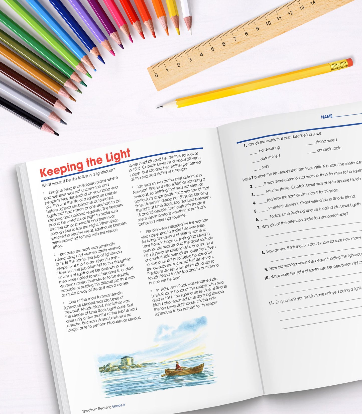 Spectrum Reading Workbook Grade 6