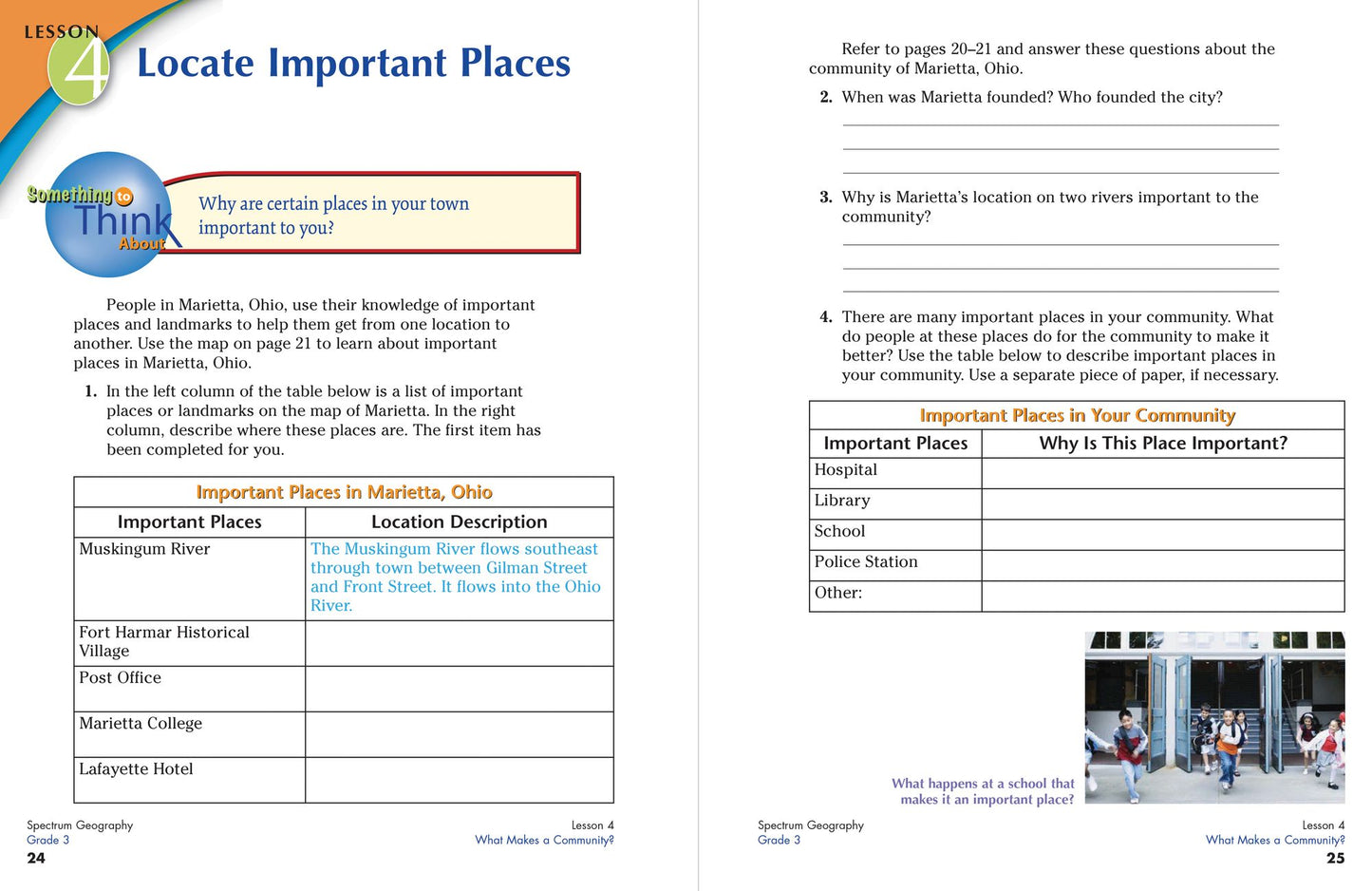 Spectrum Geography, Grade 3: Communities