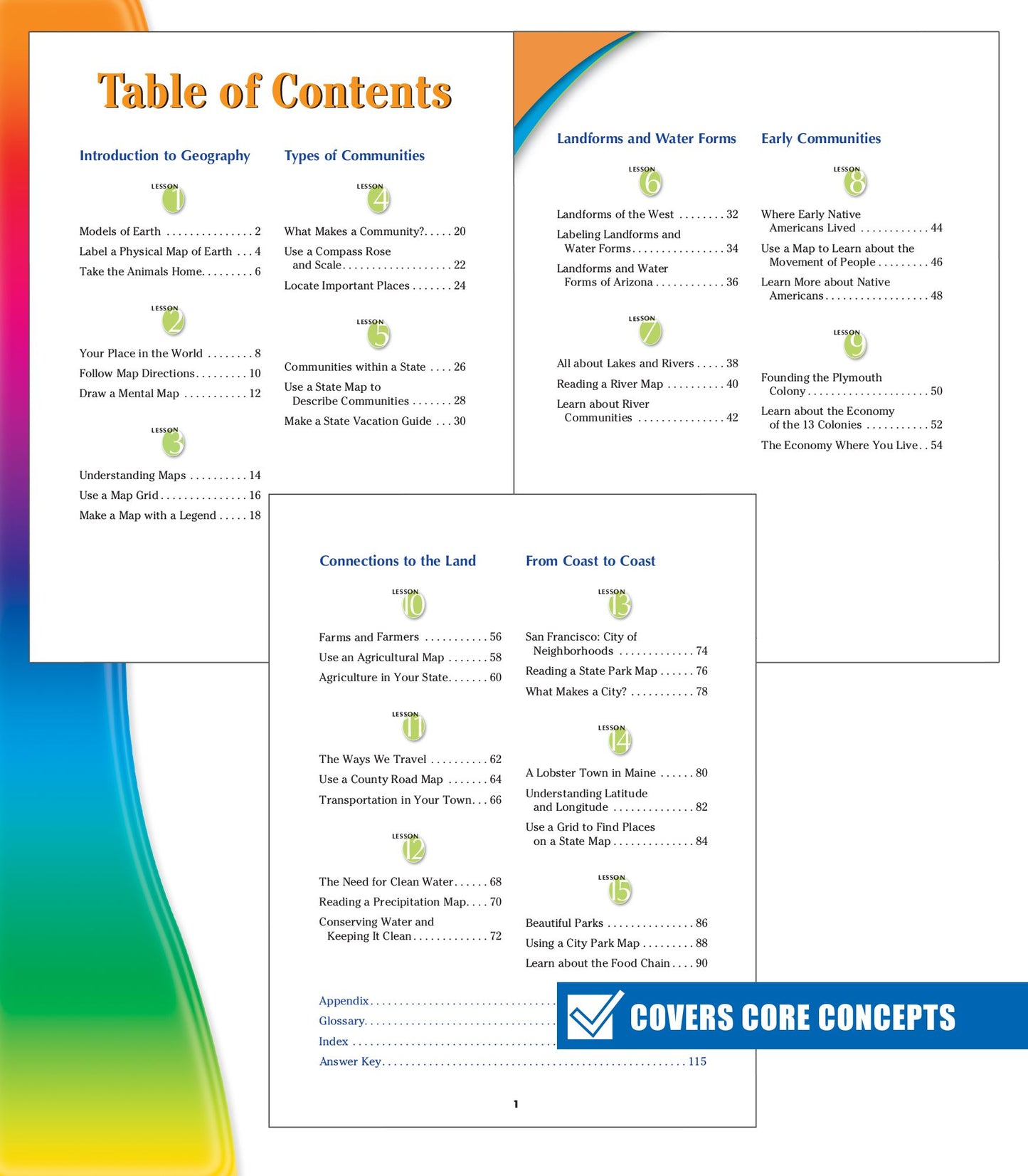 Spectrum Geography, Grade 3: Communities
