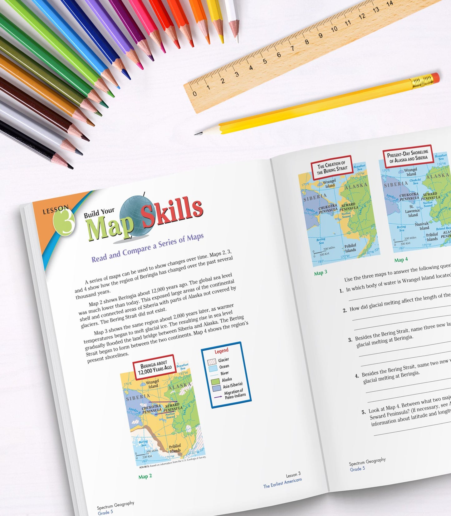 Spectrum Geography, Grade 5: United States of America