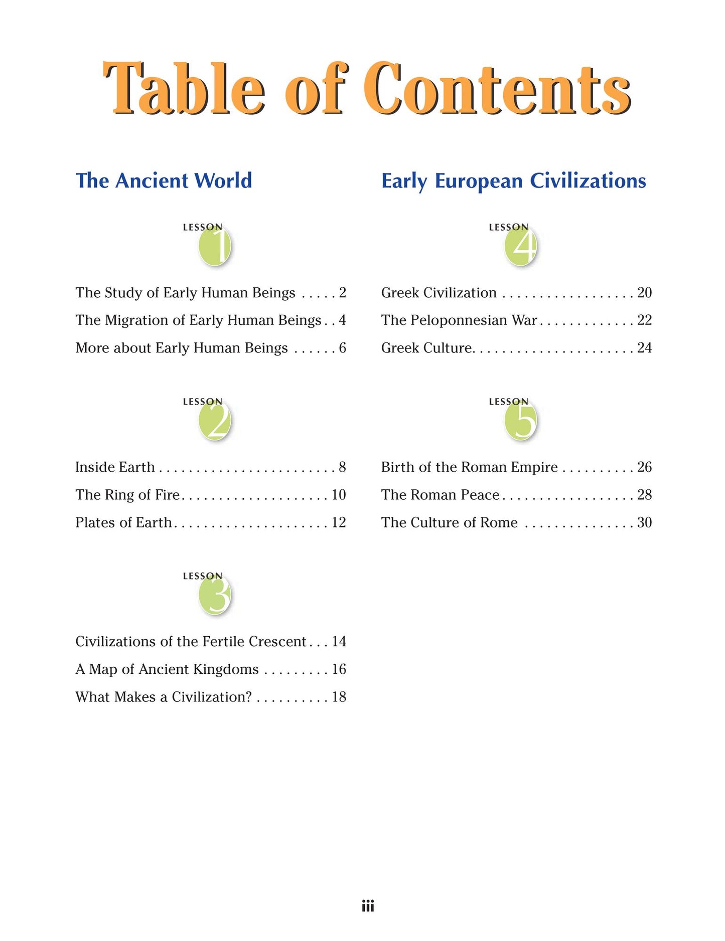 Spectrum Geography, Grade 6: The World
