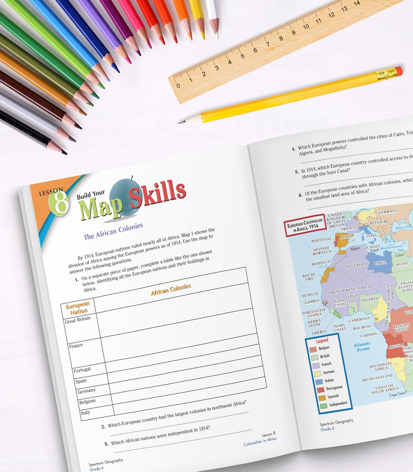 Spectrum Geography, Grade 6: The World