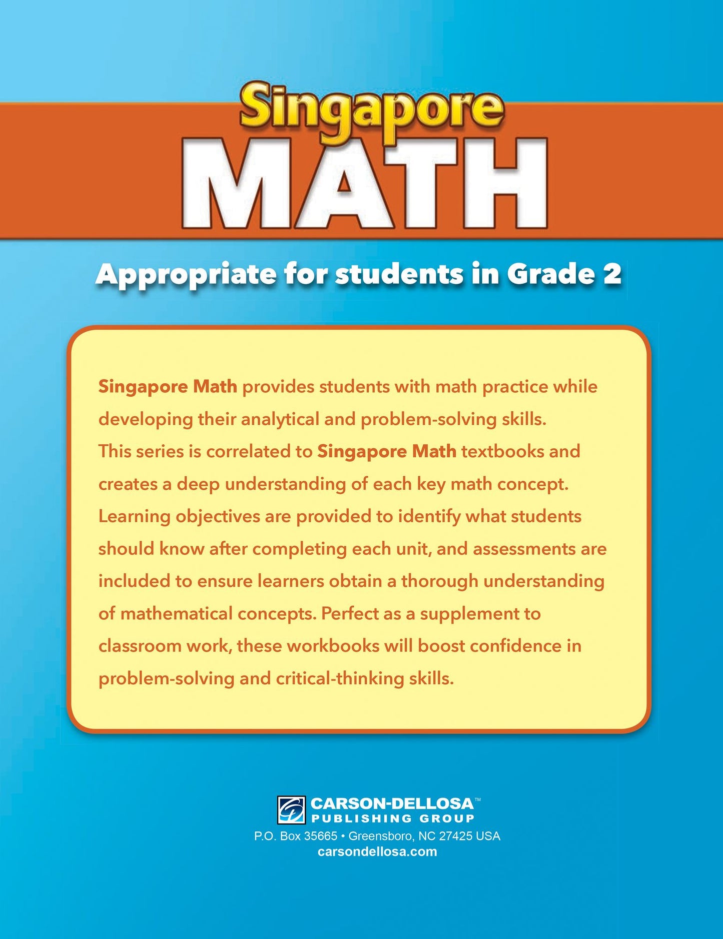 Singapore Math, Grade 2