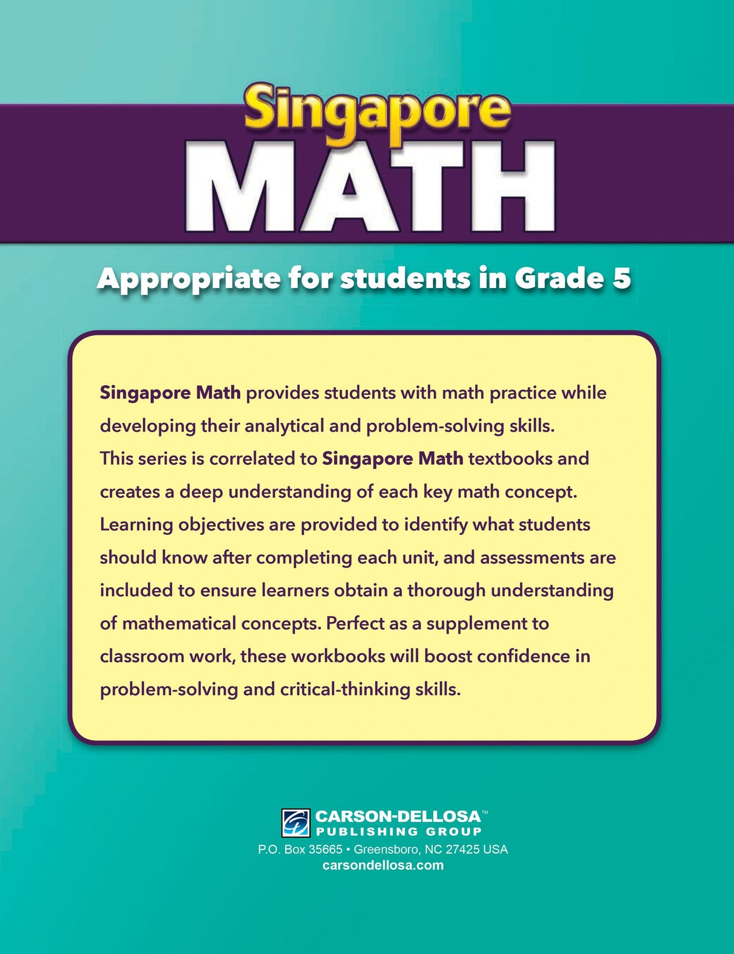 Singapore Math, Grade 5