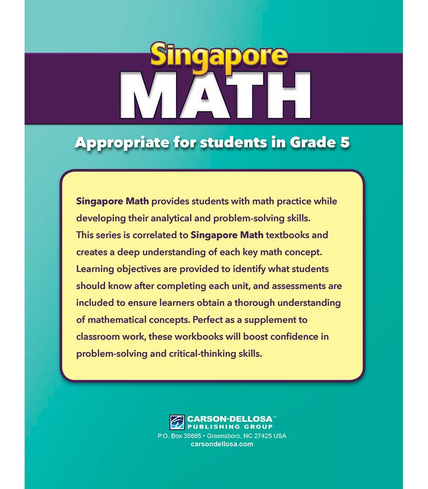 Singapore Math, Grade 5