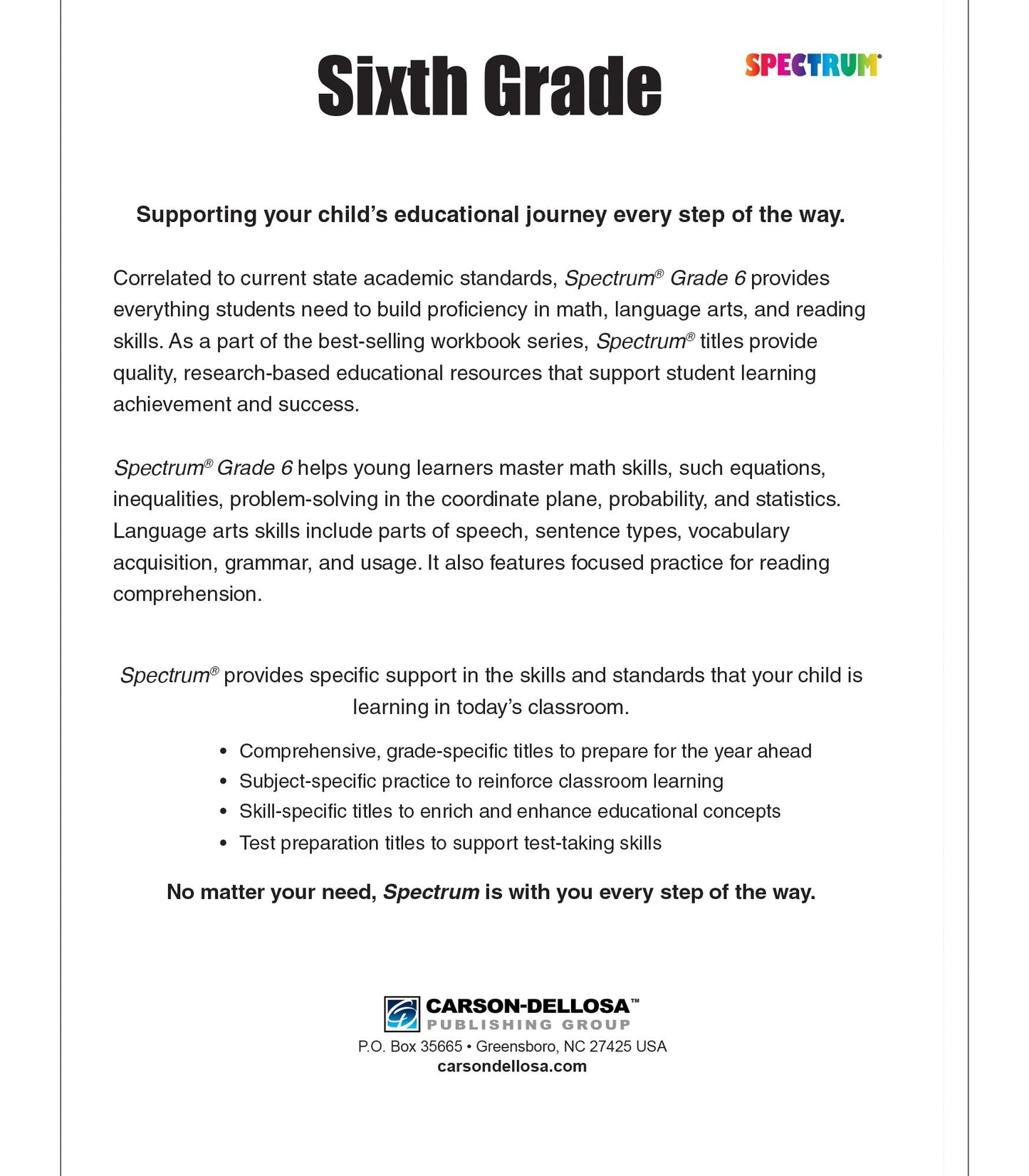 Spectrum Grade 6