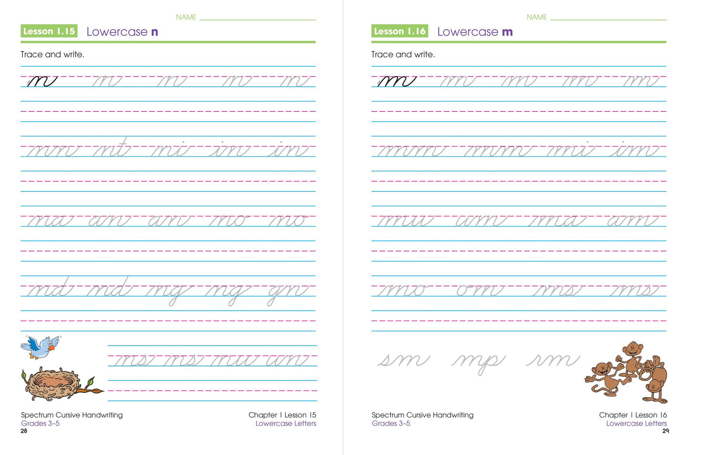 Spectrum Cursive Handwriting, Grades 3 - 5