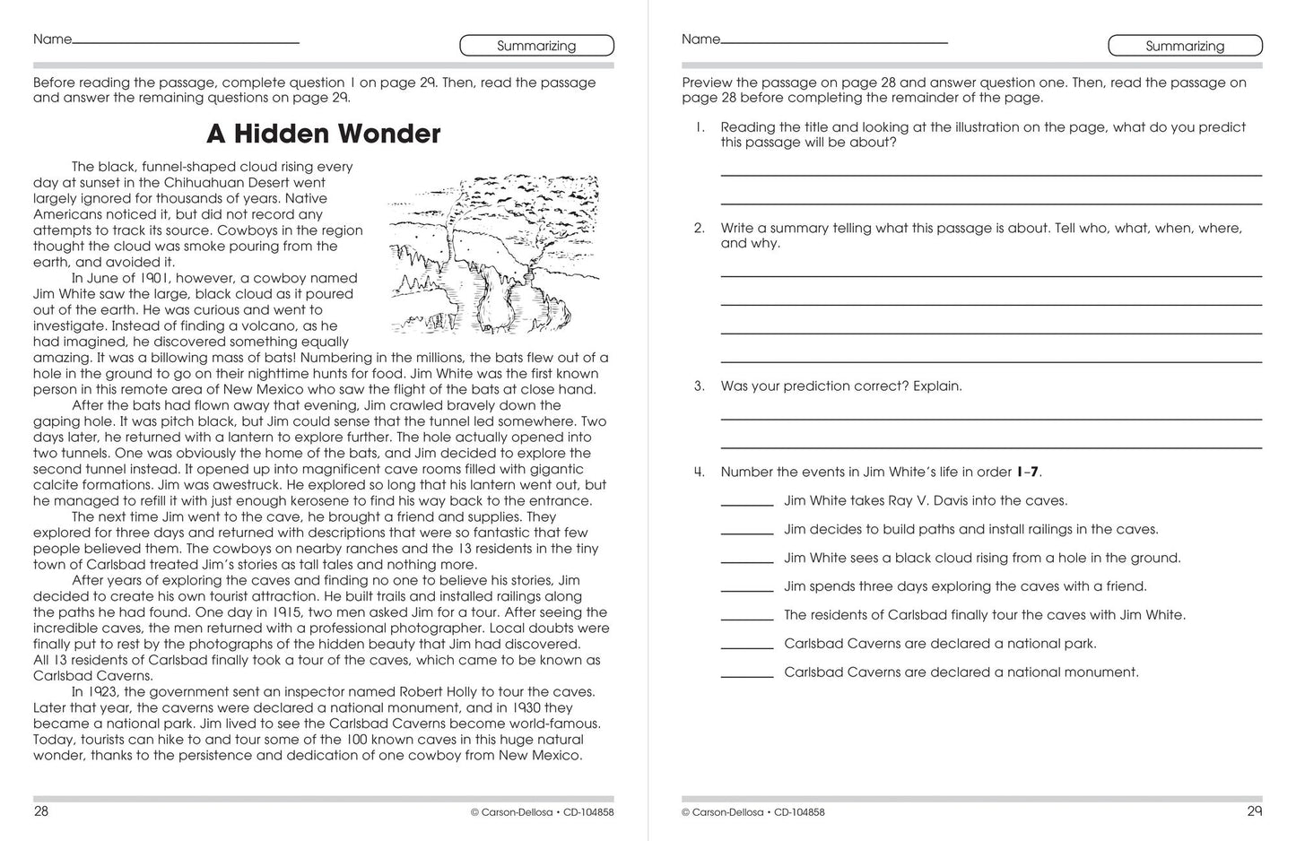 Reading Comprehension, Grade 8