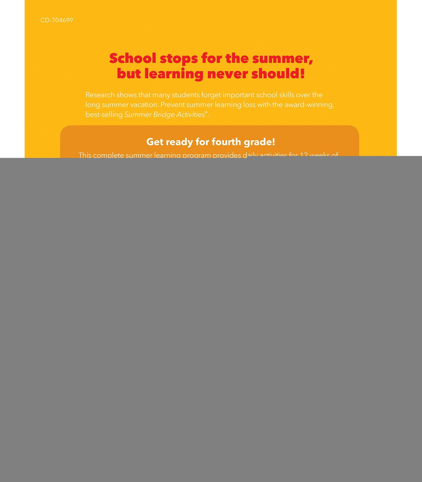 Summer Bridge Activities, Grades 3 - 4: Bridging Grades Third to Fourth