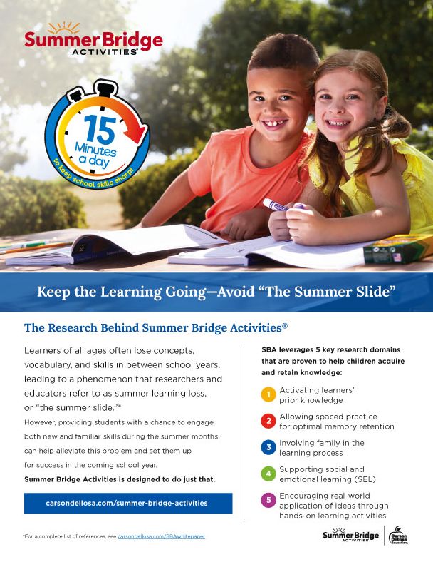 Summer Bridge Activities, Grades 6 - 7: Bridging Grades Sixth to Seventh