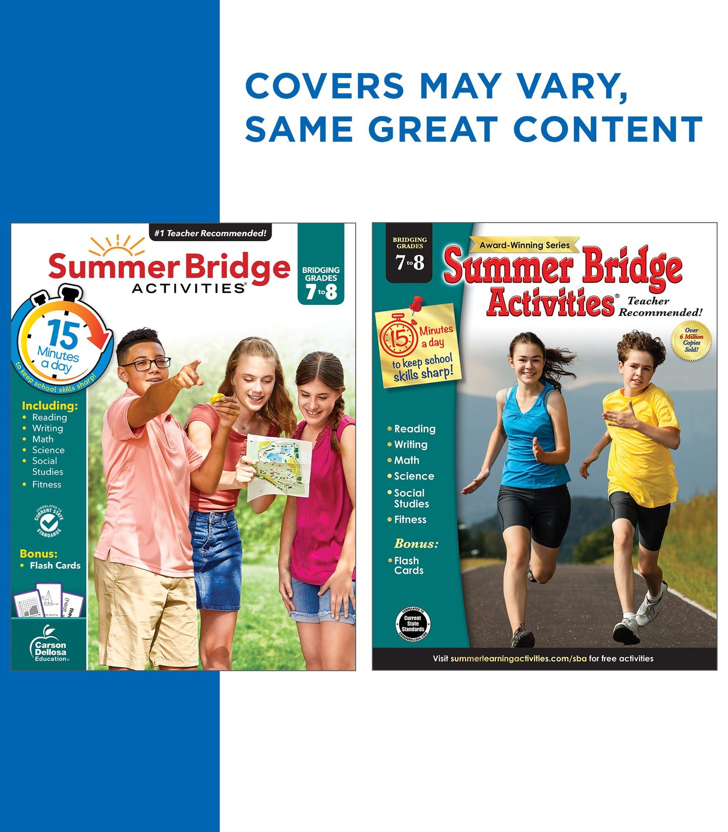 Summer Bridge Activities, Grades 7 - 8: Bridging Grades Seventh to Eighth
