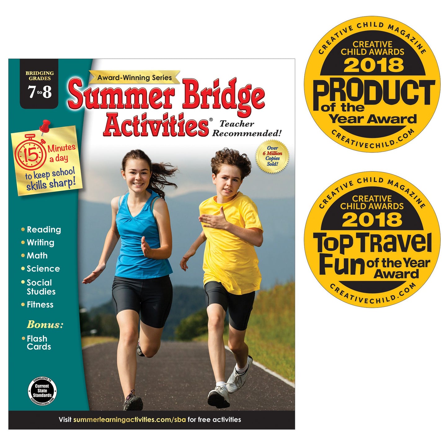 Summer Bridge Activities, Grades 7 - 8: Bridging Grades Seventh to Eighth