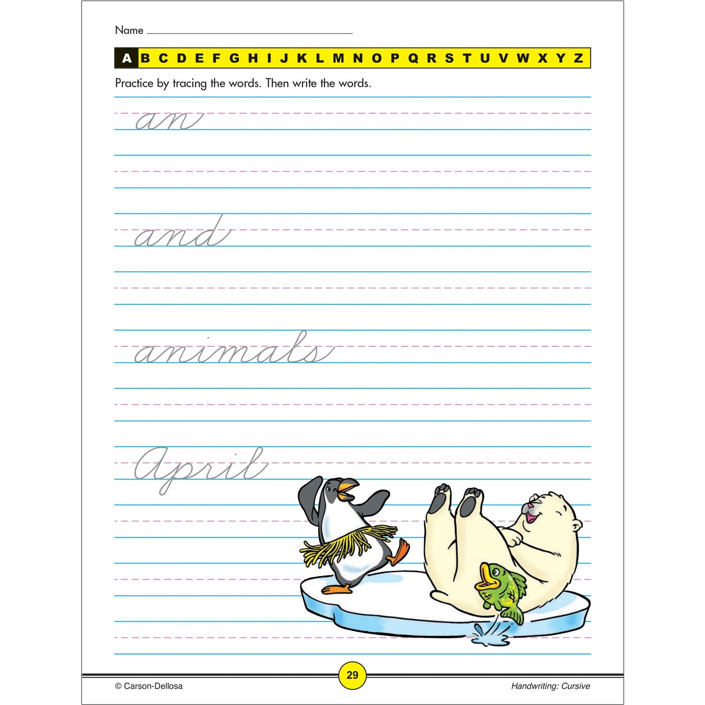 Handwriting: Cursive Workbook