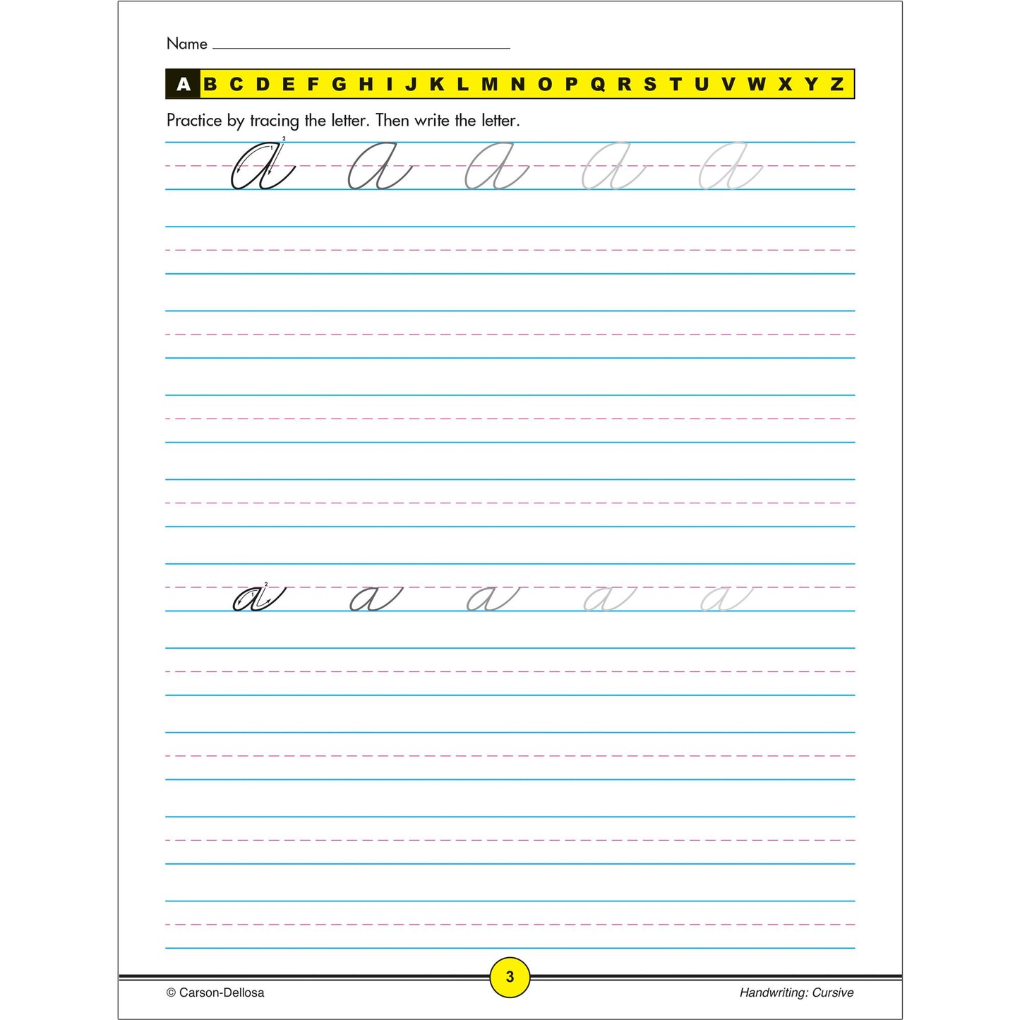 Handwriting: Cursive Workbook
