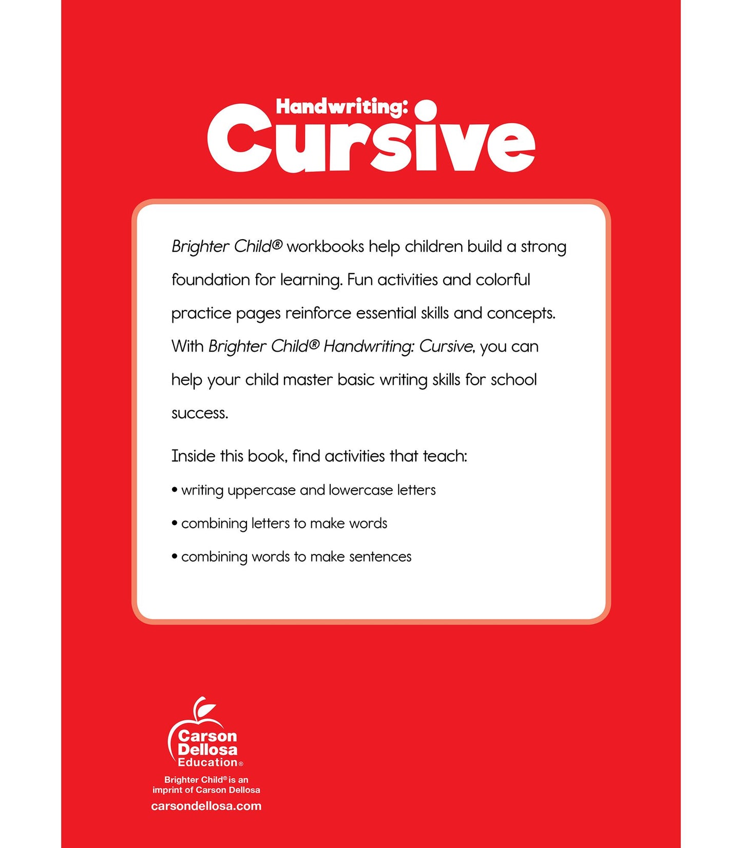 Handwriting: Cursive Workbook