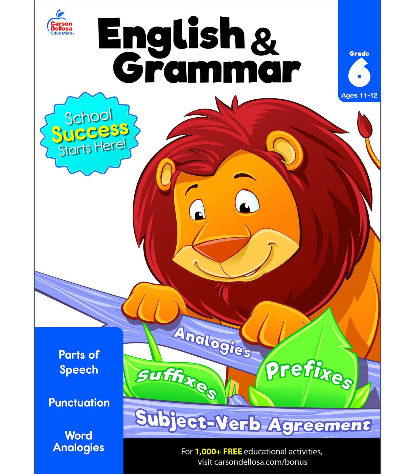 English & Grammar Workbook, Grade 6