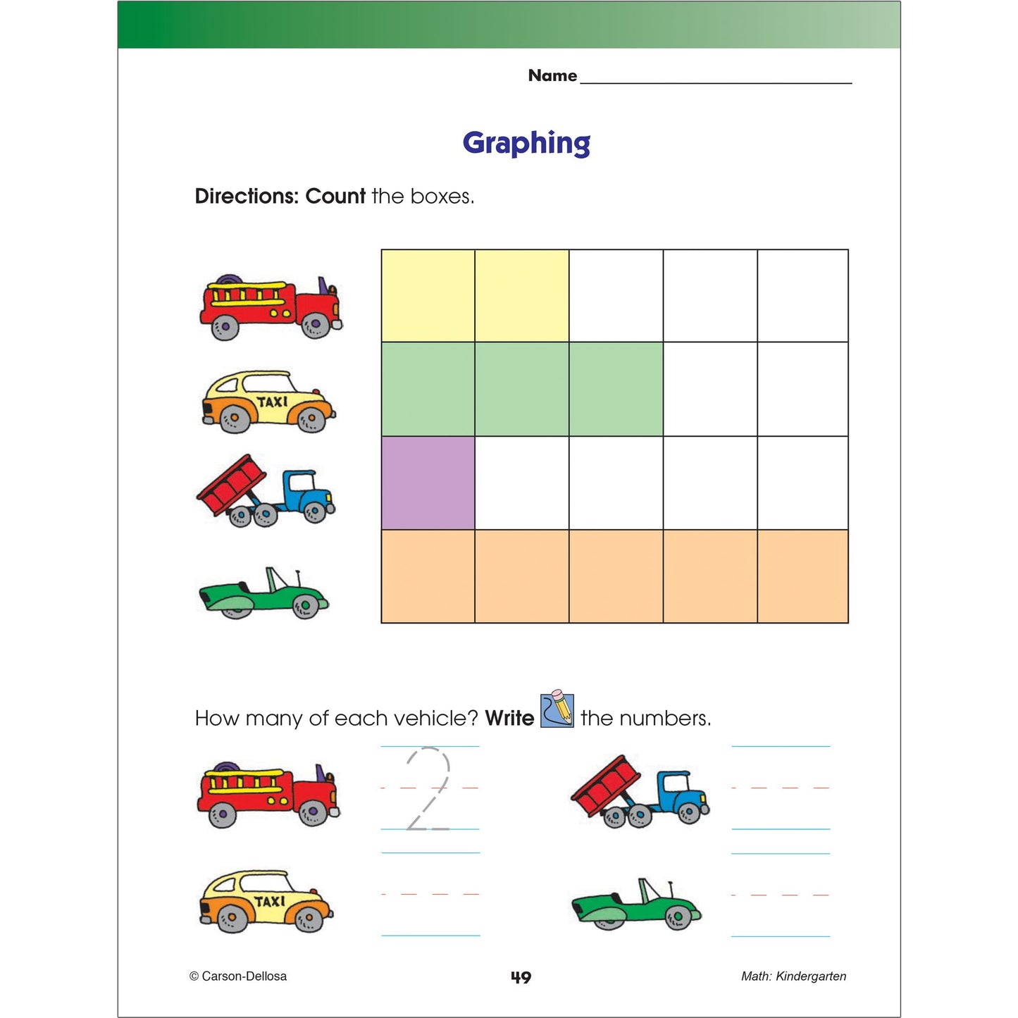 Math Workbook, Grade K