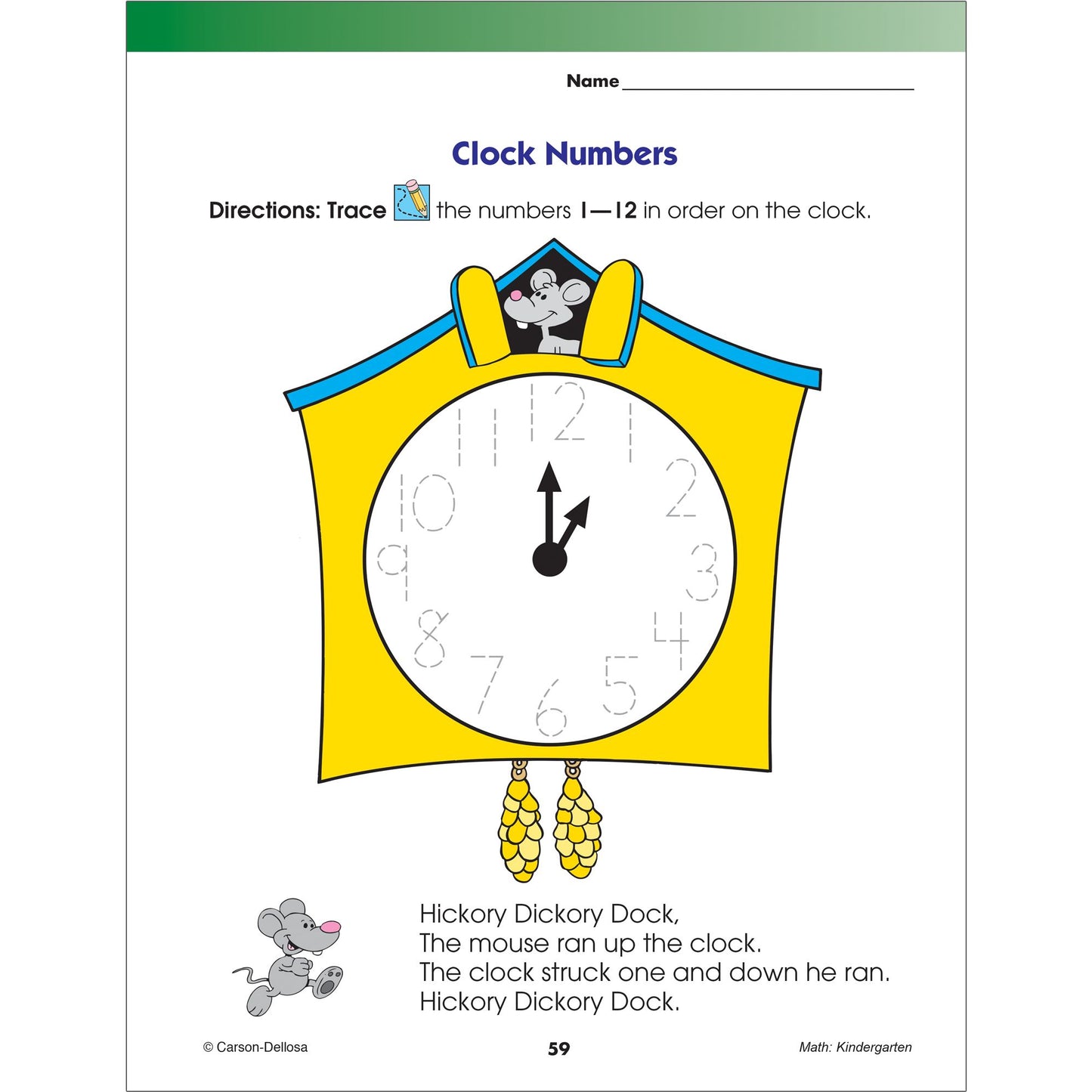 Math Workbook, Grade K