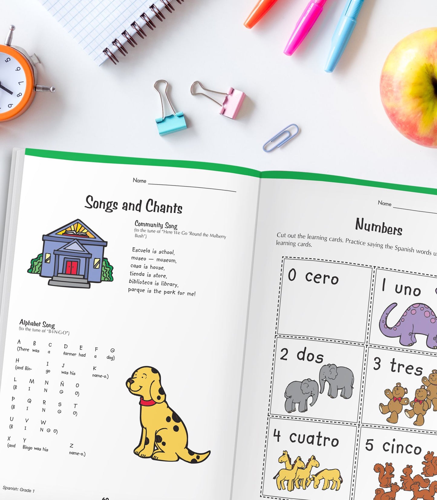 Spanish Workbook, Grade 1