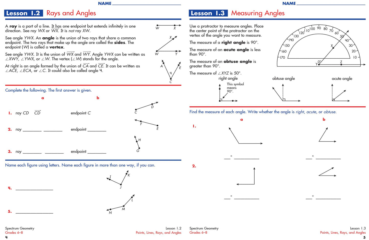 Spectrum Geometry (Grades 6-8)