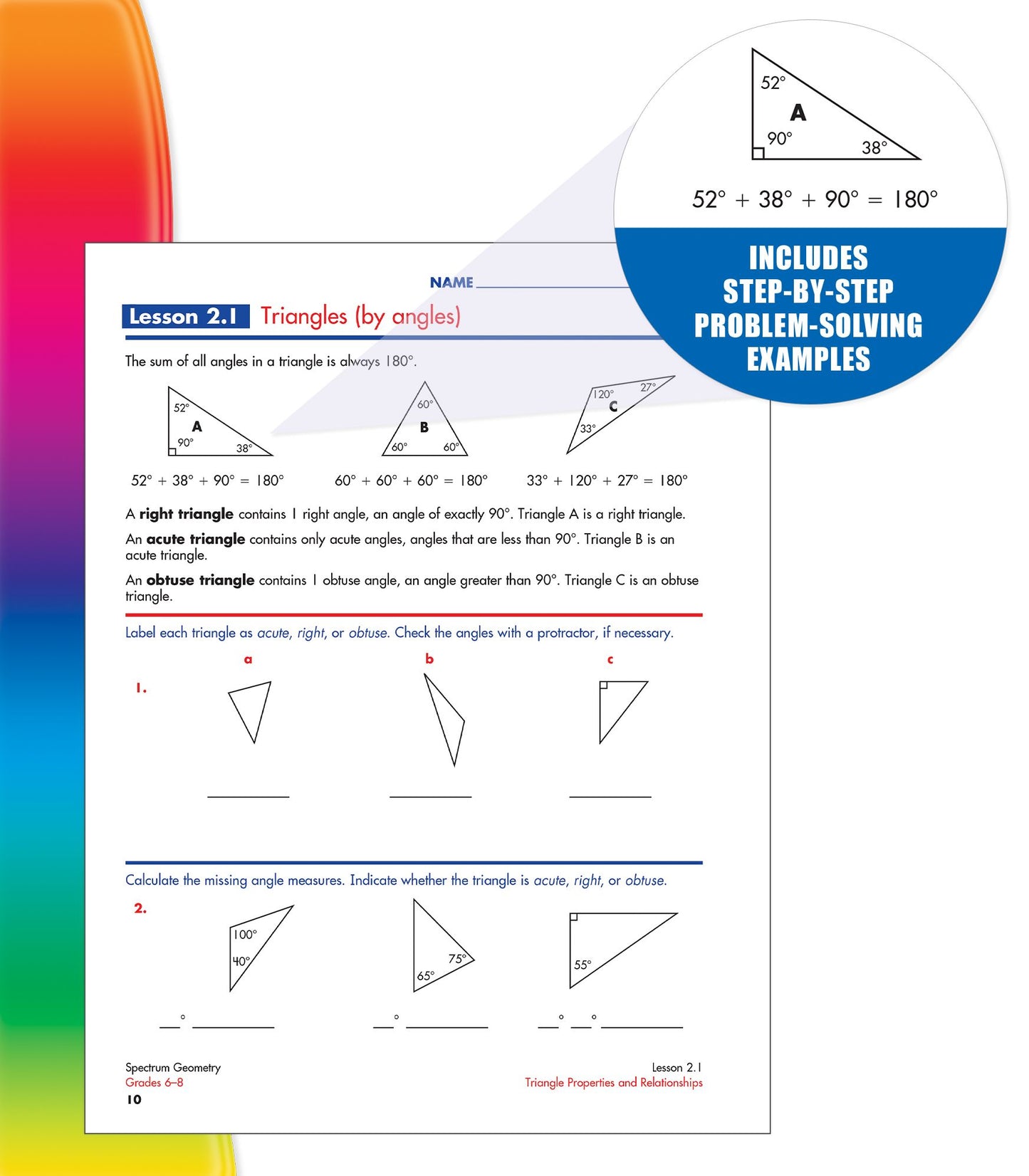 Spectrum Geometry (Grades 6-8)