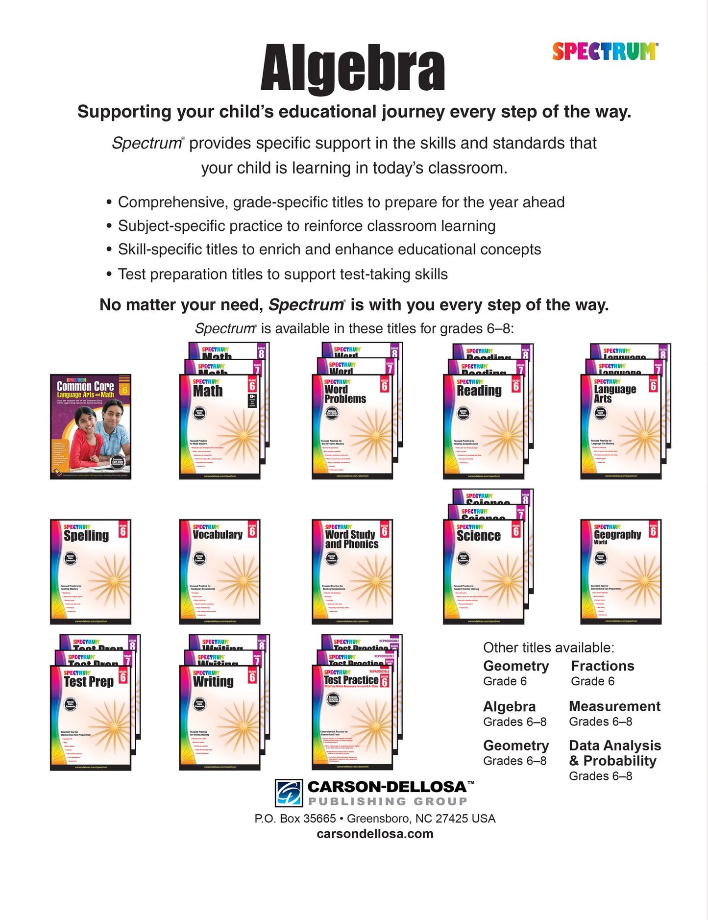 Spectrum Algebra