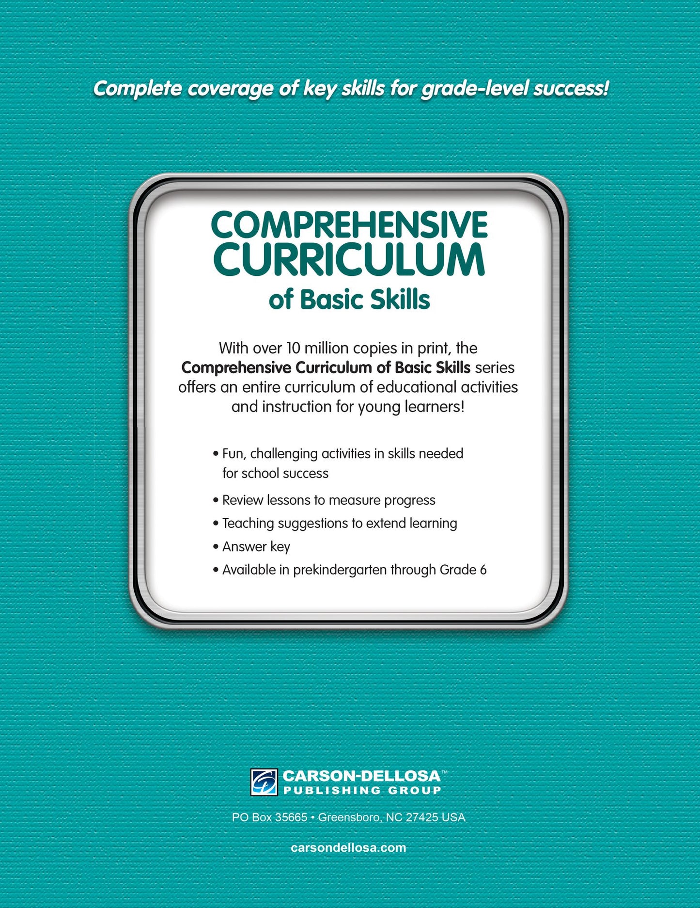 Comprehensive Curriculum of Basic Skills, Grade 1