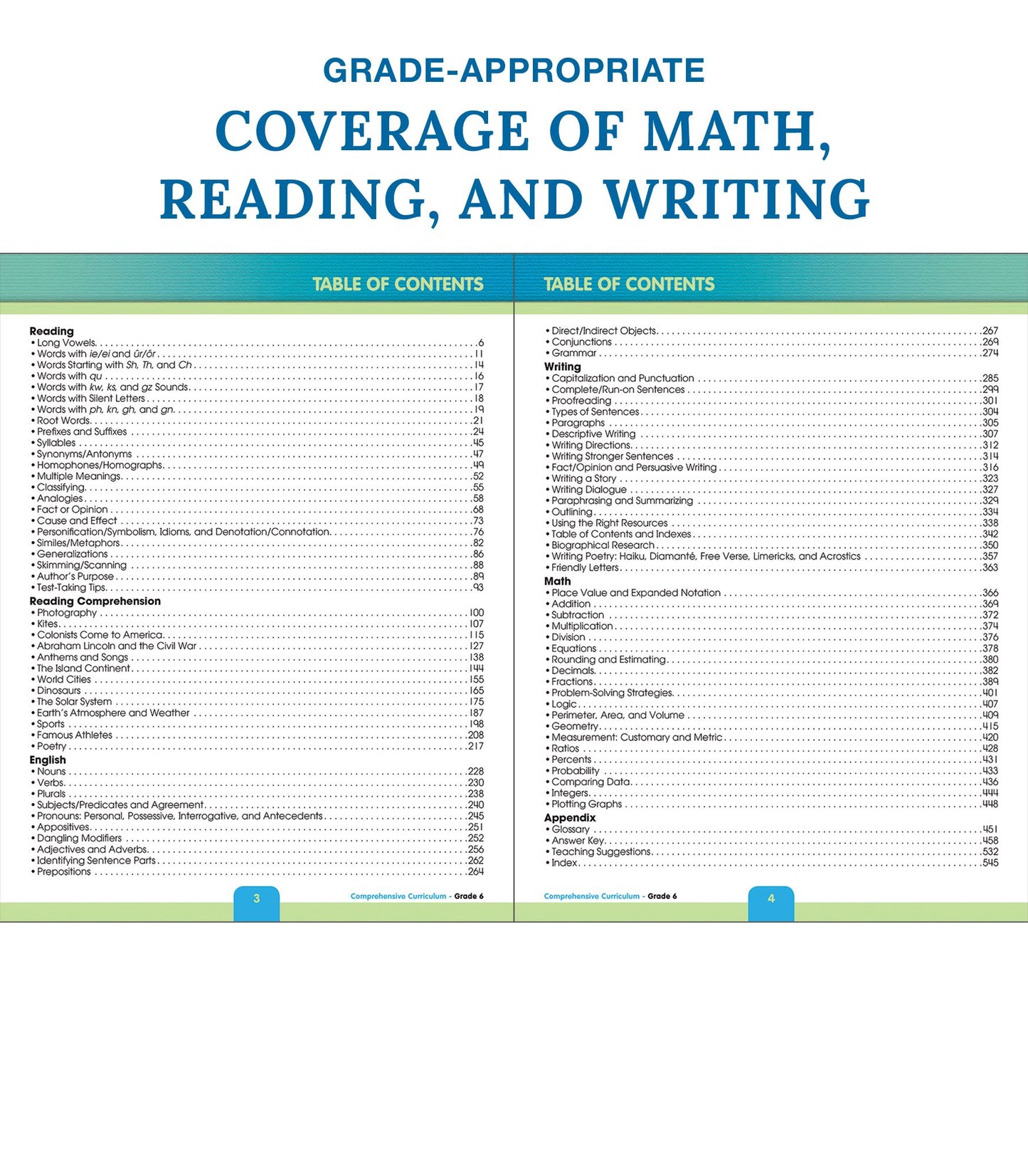 Comprehensive Curriculum of Basic Skills, Grade 6