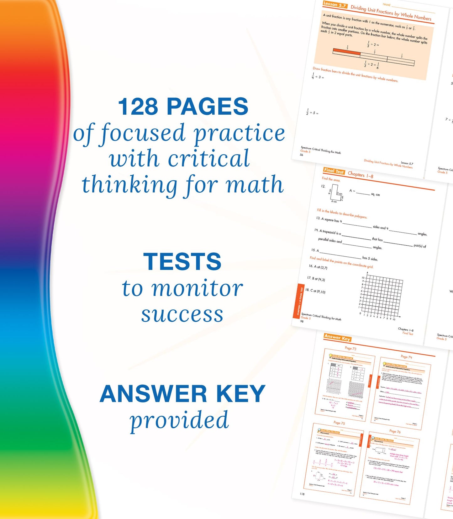 Spectrum Critical Thinking for Math, Grade 5