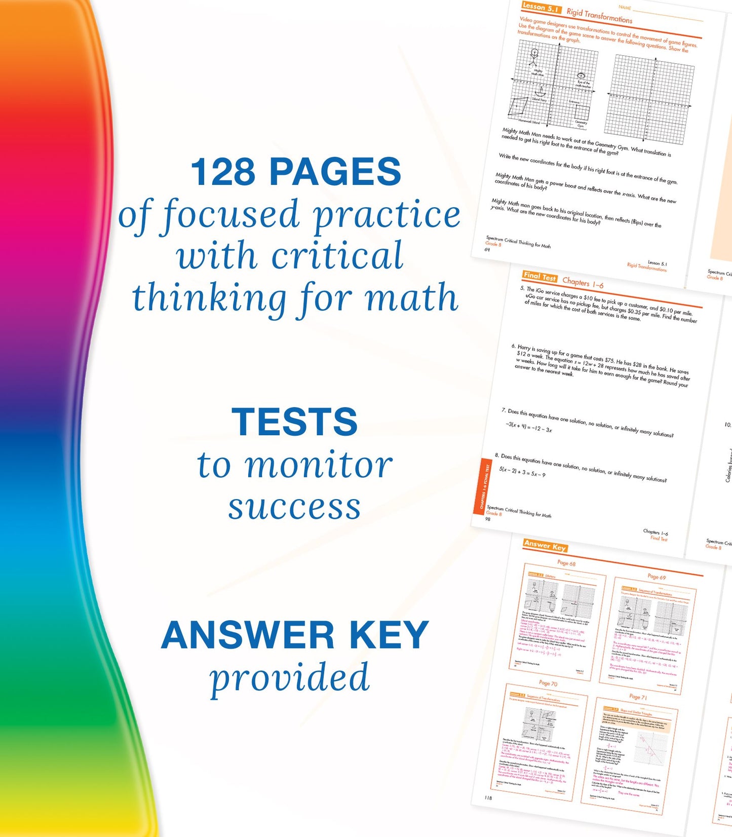 Spectrum Critical Thinking for Math, Grade 8