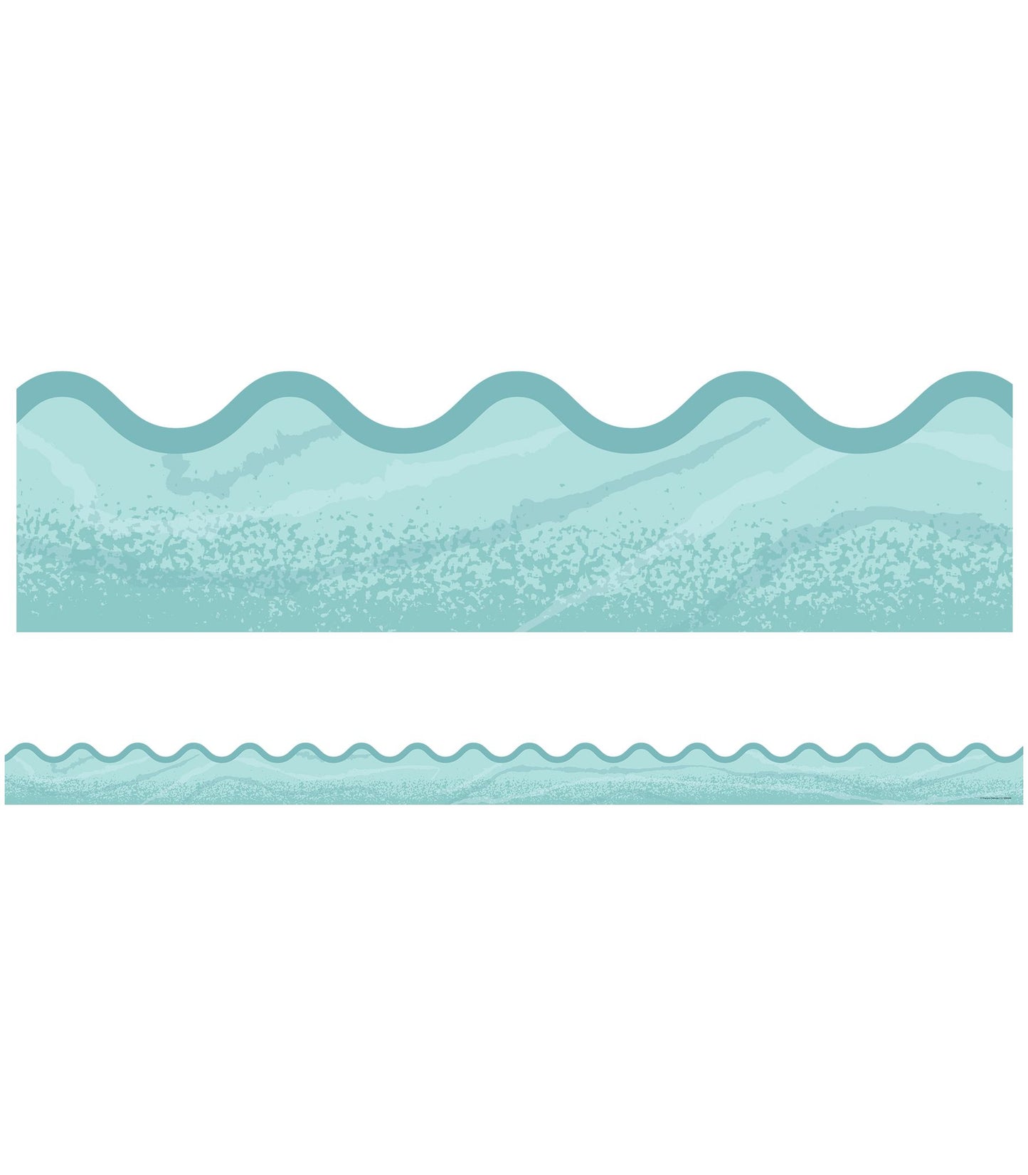 Nature Explorers Blue Woodgrain Scalloped Borders