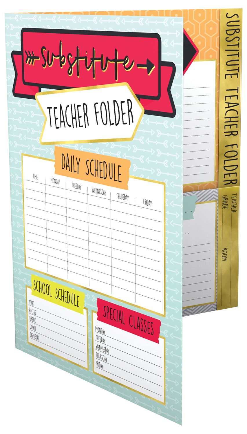 Aim High Substitute Teacher Folder Folder