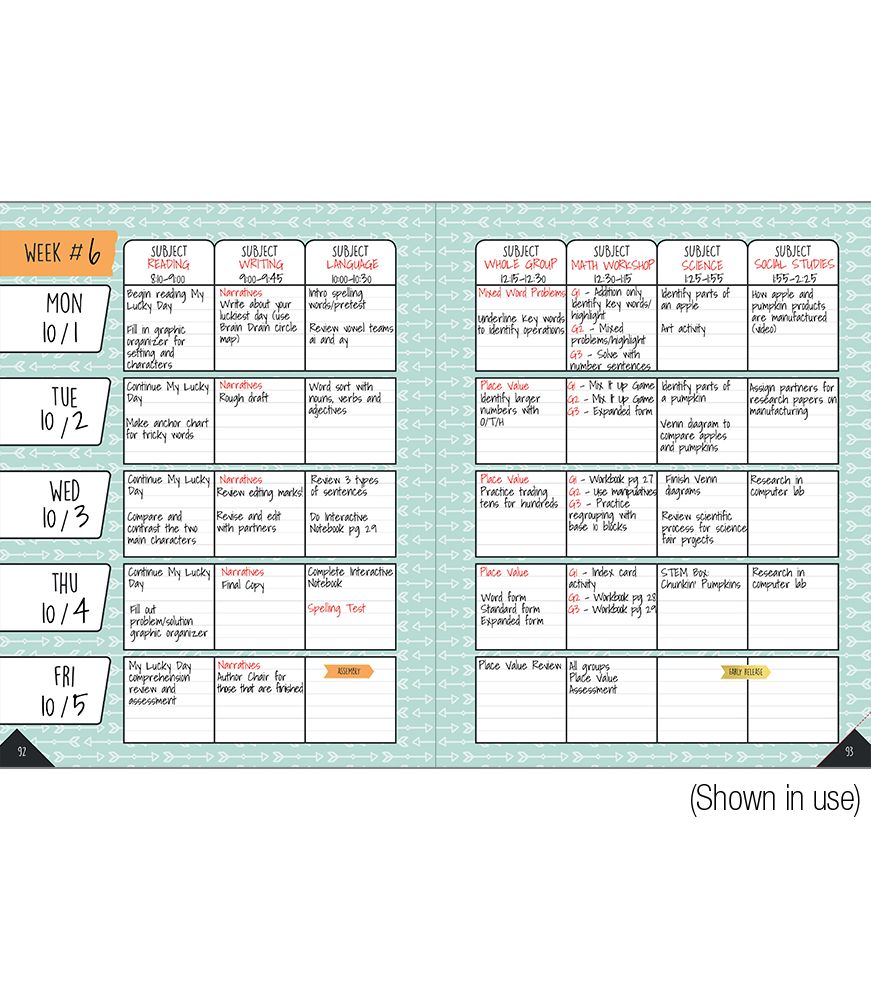 Aim High Teacher Planner Plan Book