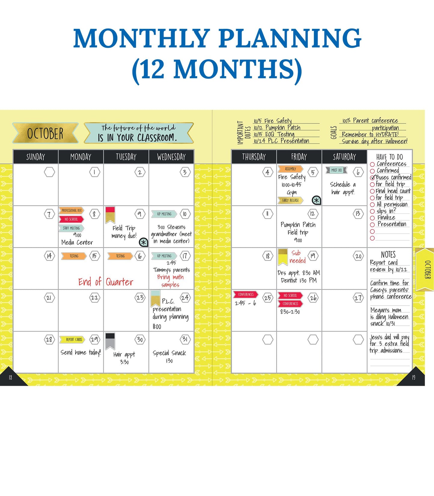 Aim High Teacher Planner Plan Book